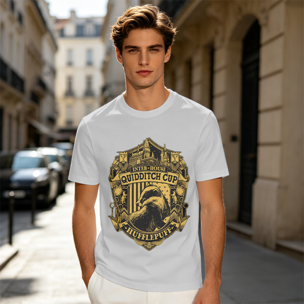 Hufflepuff Inter-House Quidditch Cup Crest T-Shirt