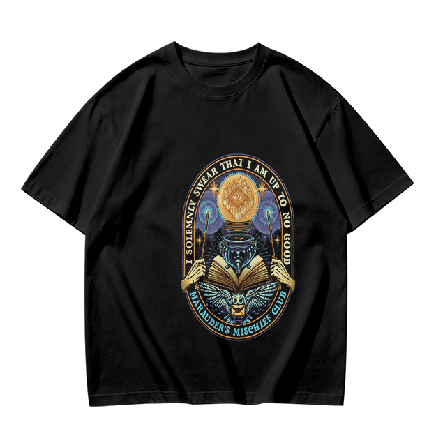 Marauder's Mischief Club Wizard Graphic Olive T-Shirt