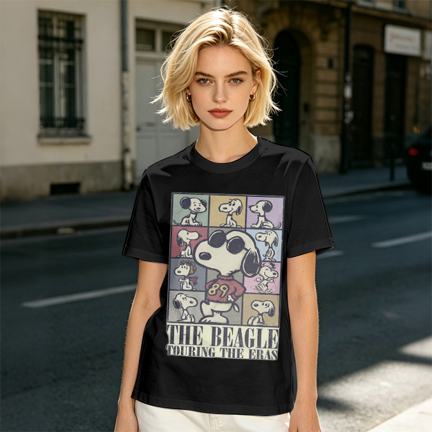 Snoopy The Beagle Touring The Eras Graphic T-Shirt