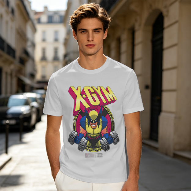 X-GYM Wolverine Lifting Dumbbell Graphic T-Shirt