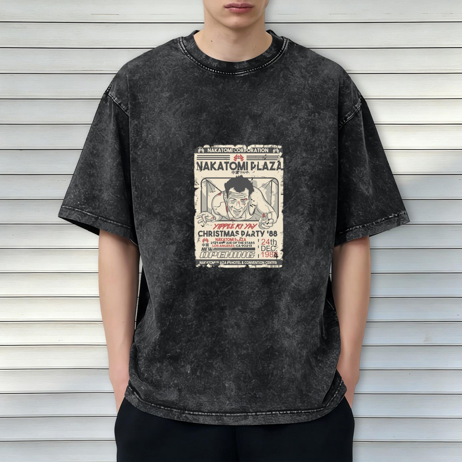 Nakatomi Plaza Christmas Party 88 Vintage Graphic T-Shirt