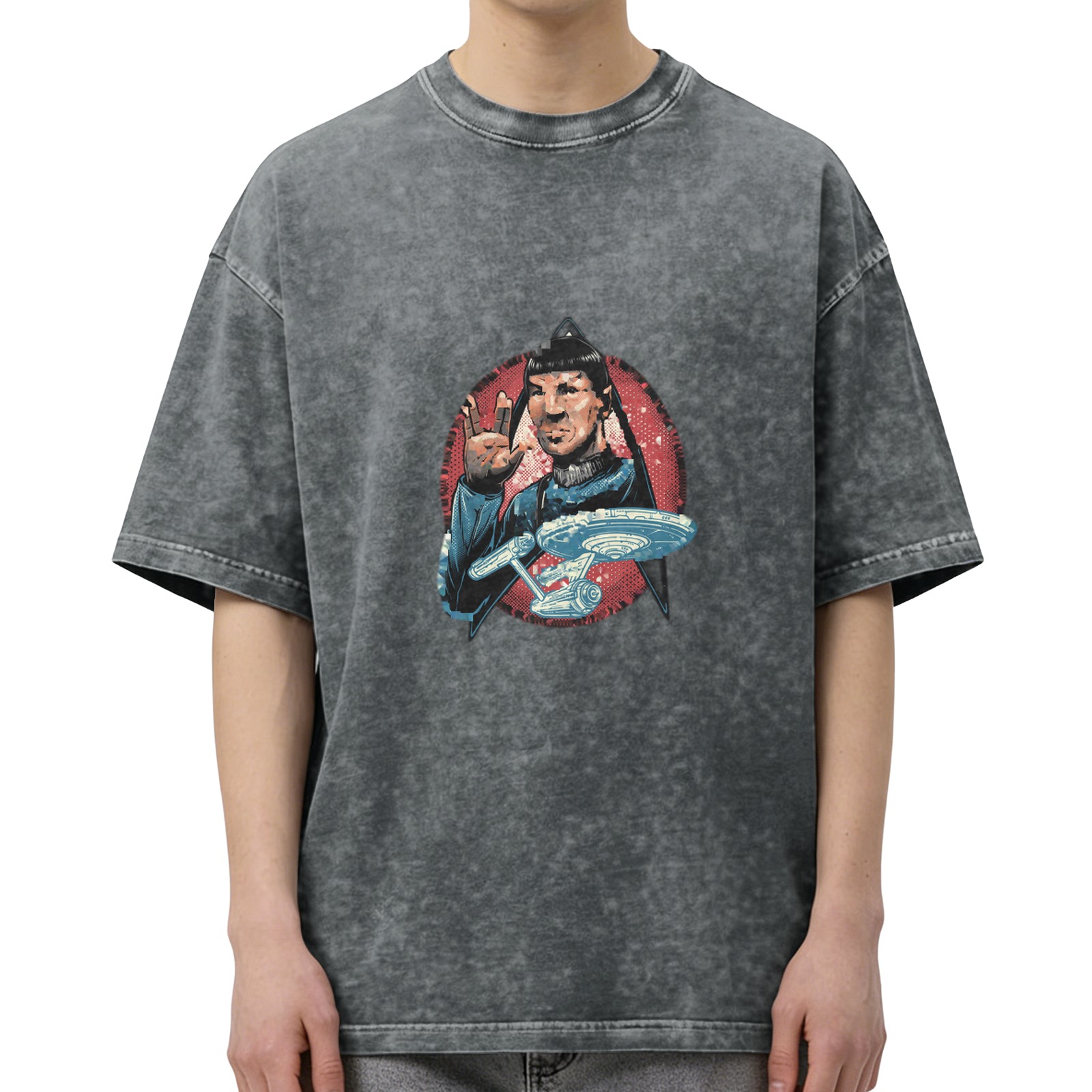Vintage Star Trek Spock Vulcan Saloon Graphic T-Shirt
