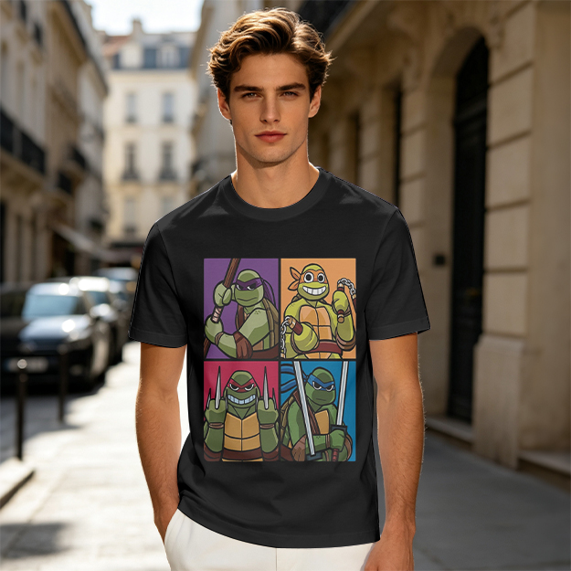 Teenage Mutant Ninja Turtles Group Graphic T-Shirt