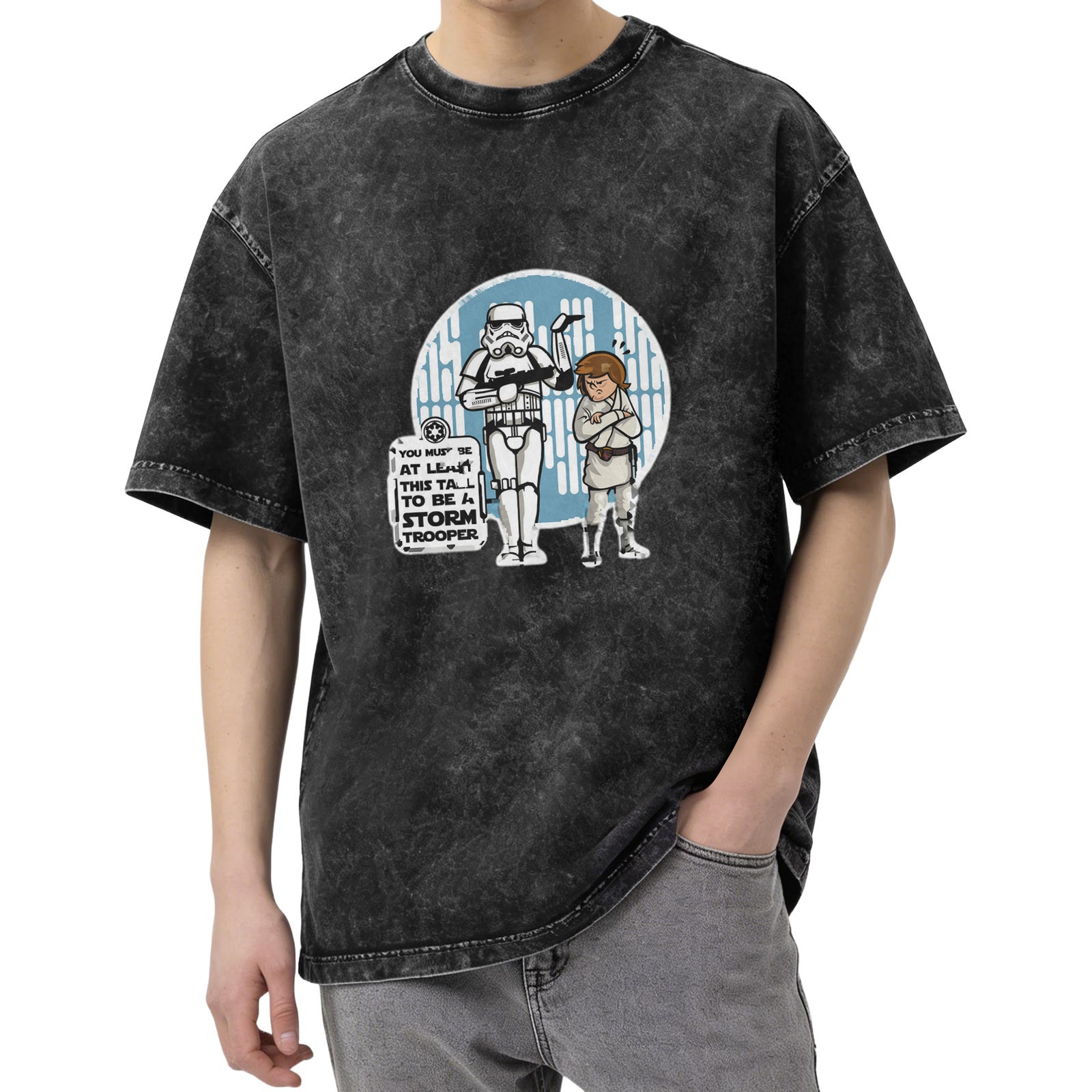 Star Wars Stormtrooper Height Check Graphic T-Shirt