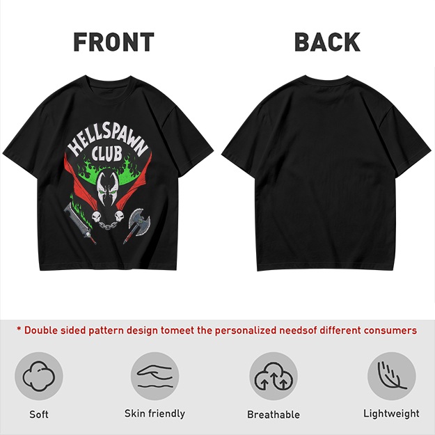 Hellspawn Club Graphic Print Olive T-Shirt