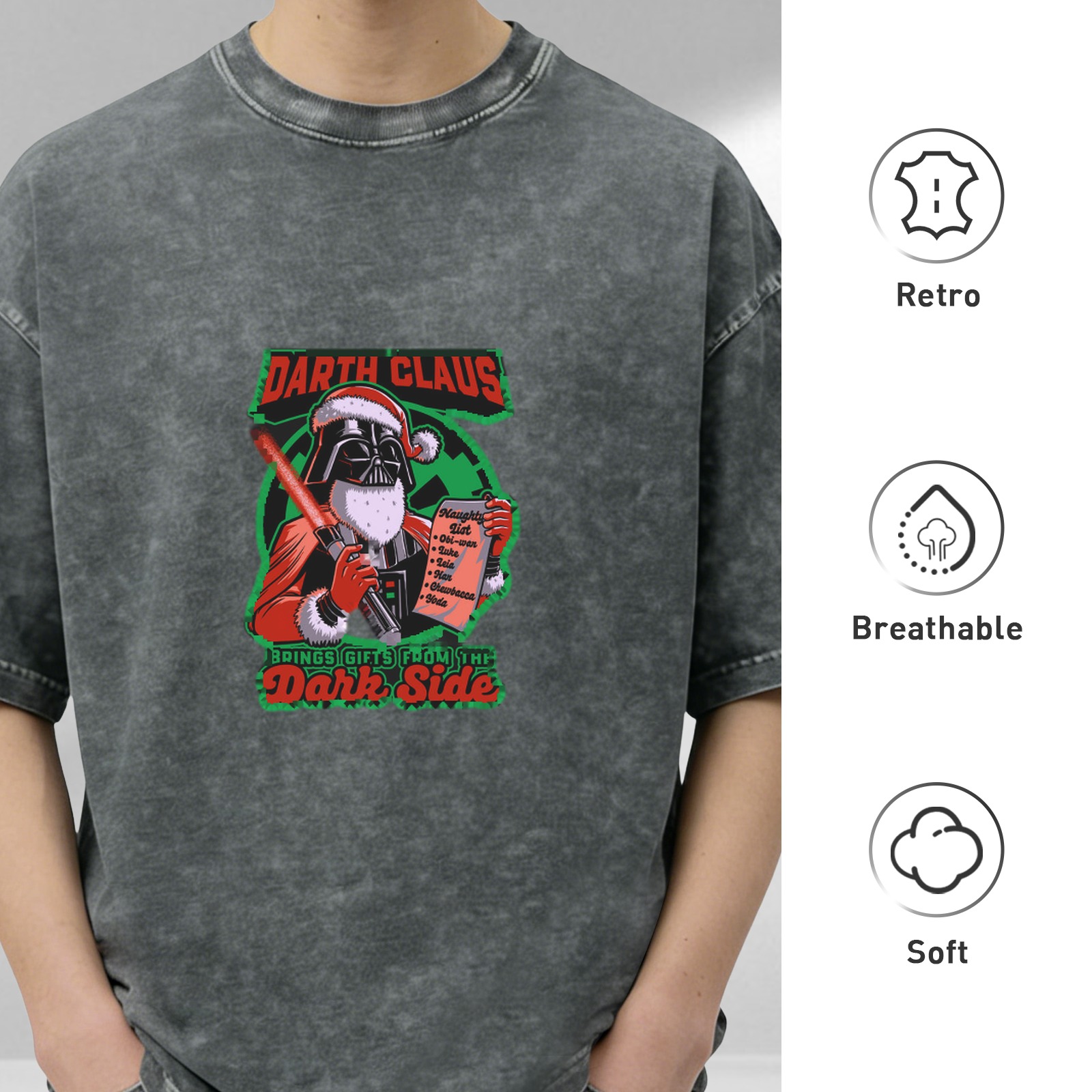 Darth Claus Dark Side Christmas T-Shirt