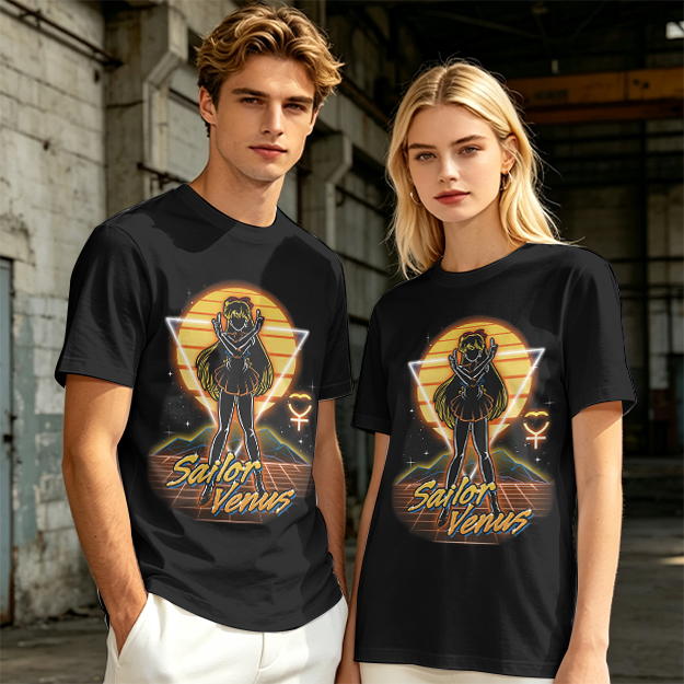 Sailor Venus Retro Synthwave Graphic T-Shirt