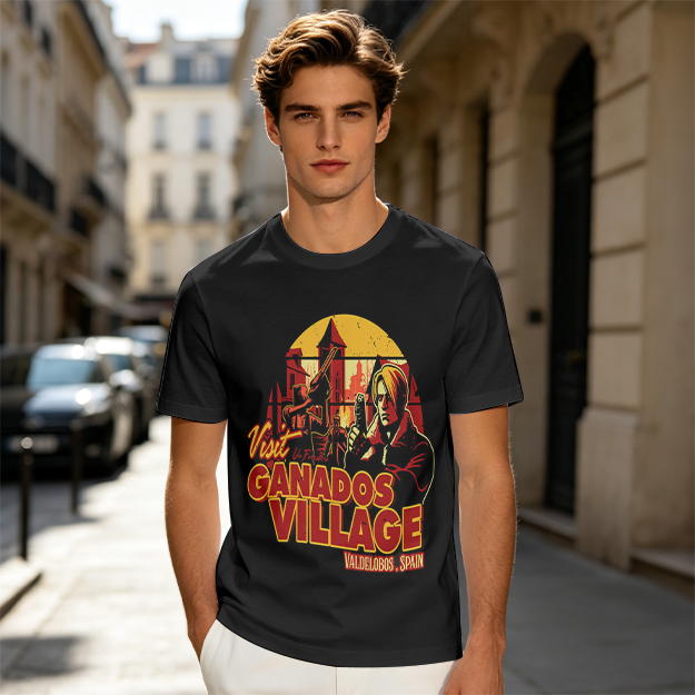 Visit Ganados Village Resident Evil Themed Graphic T-Shirt