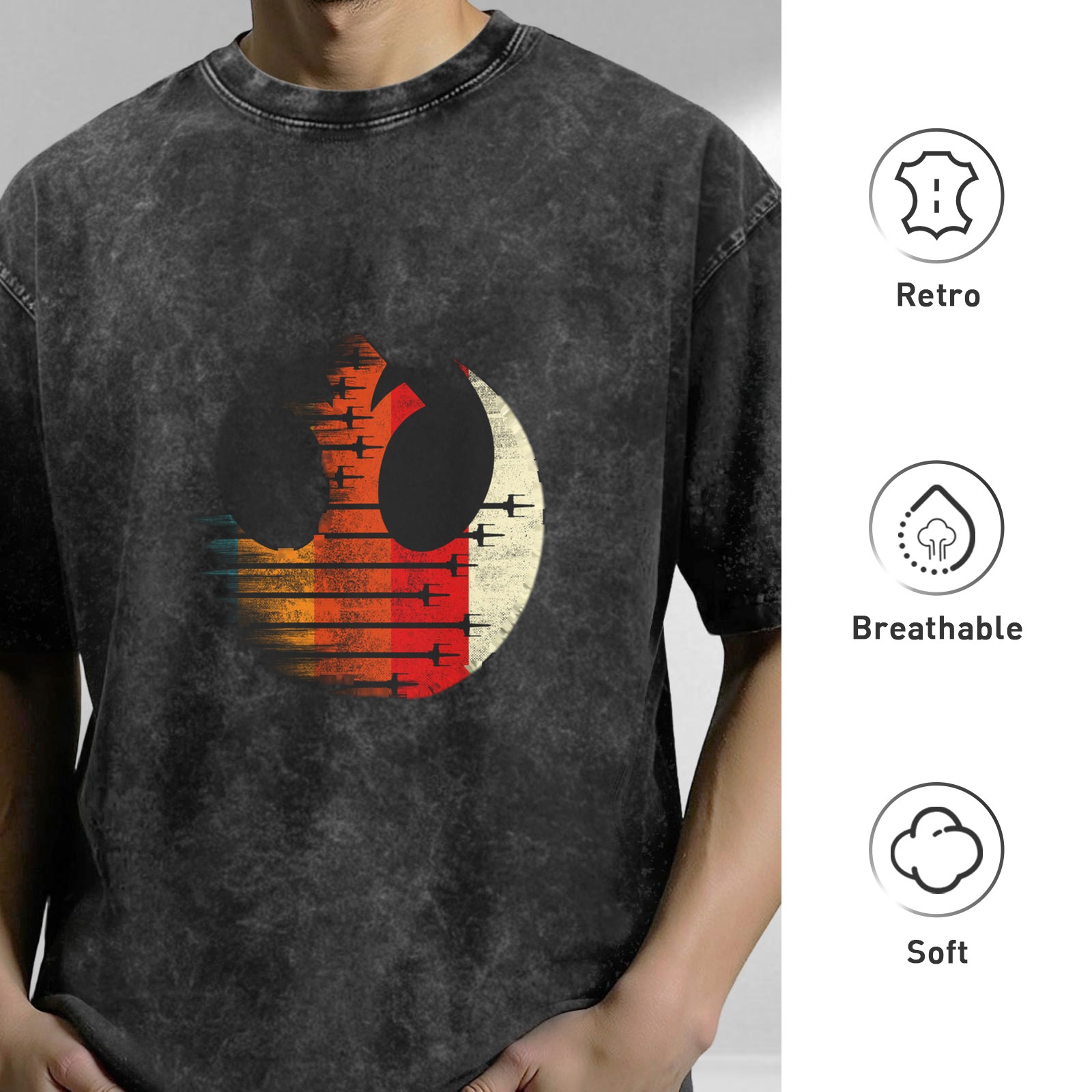 Star Wars Rebel Alliance Symbol Vintage Wash Graphic T-Shirt
