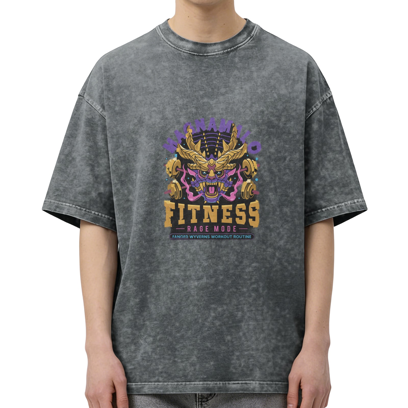 Magnamalo Fitness Rage Mode Workout Graphic T-Shirt