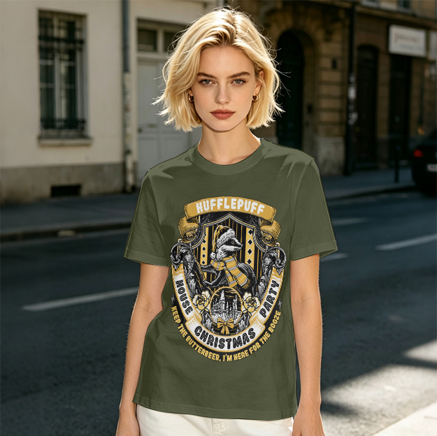 Hufflepuff House Christmas Party Butterbeer T-Shirt
