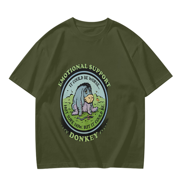Emotional Support Donkey Eeyore Graphic T-Shirt