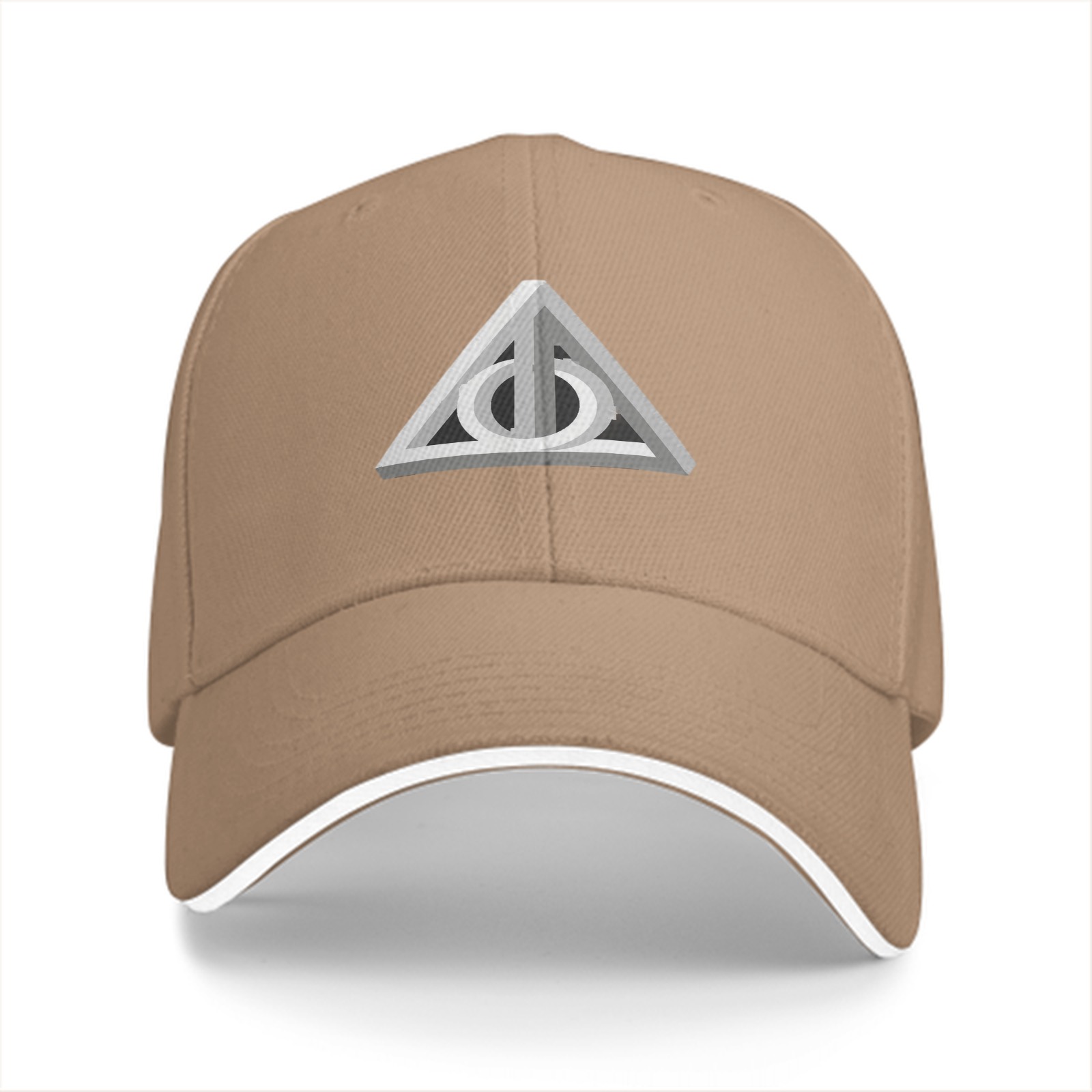 Black Baseball Cap with Deathly Hallows Symbol