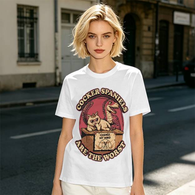 Cocker Spaniels Are The Worst Funny Graphic T-Shirt