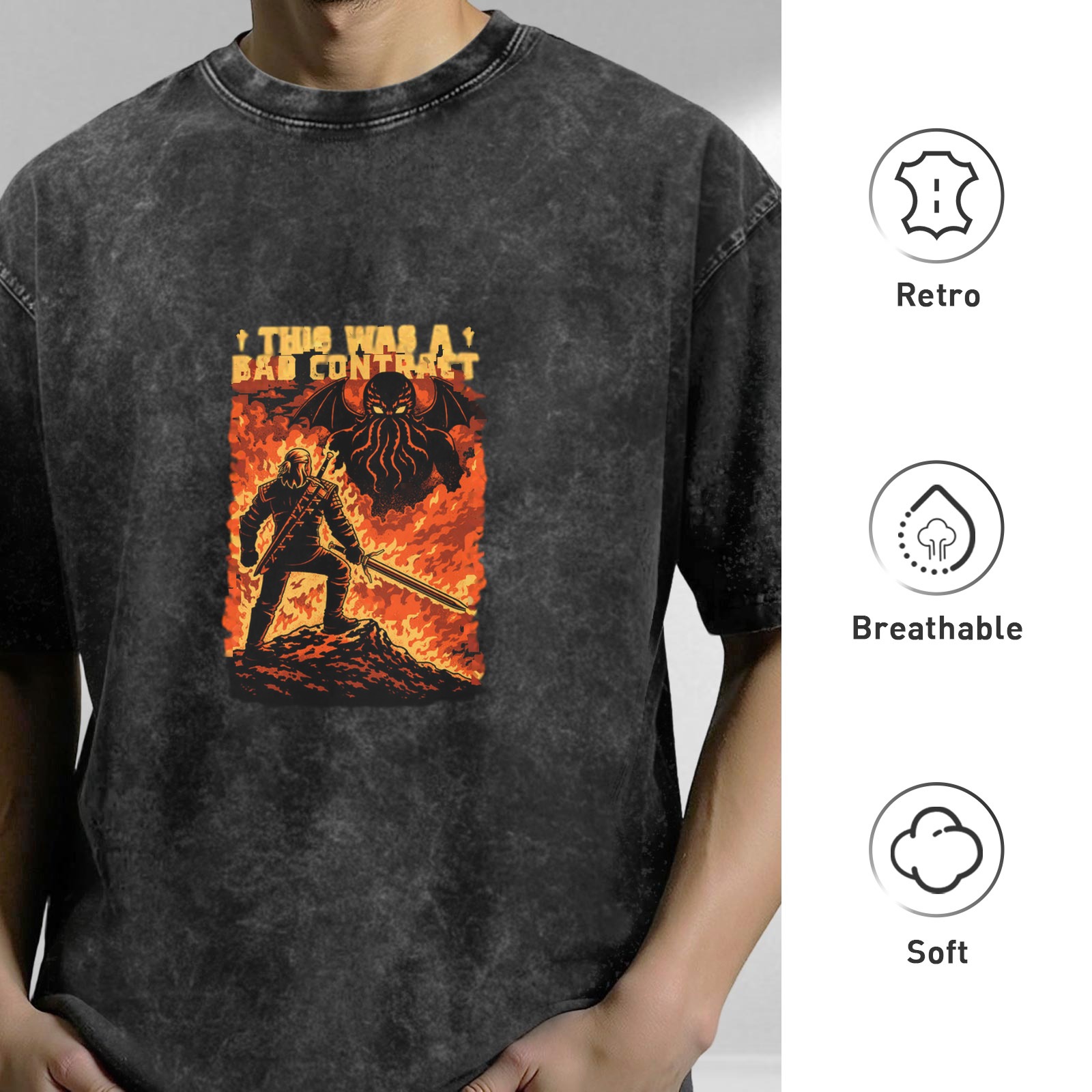 This Was A Bad Contract Dark Fantasy Graphic T-Shirt