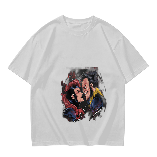 Olive T-shirt with Comic Style Superhero Character Art Print