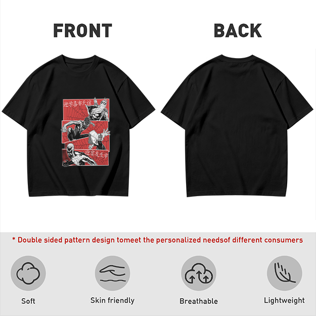 Olive T-shirt with Spider-Verse Style Comic Panels Print