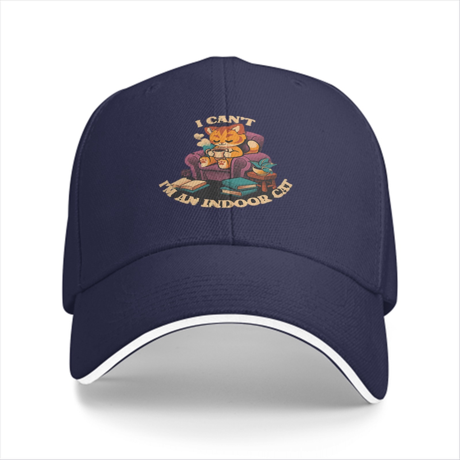I Can't I'm An Indoor Cat Baseball Cap