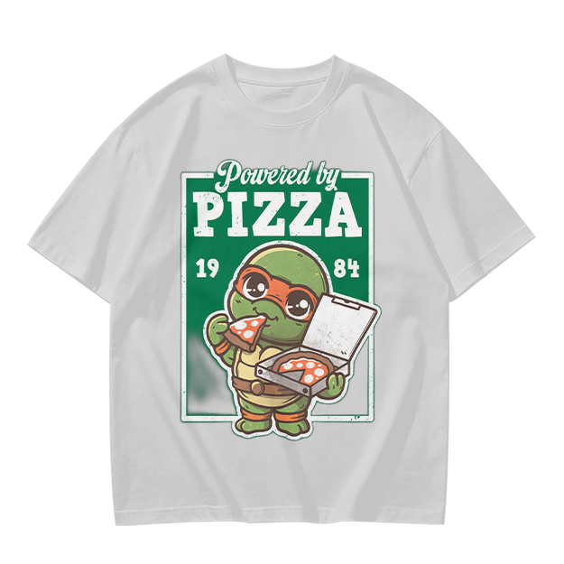Powered by Pizza 1984 Cute Ninja Turtle T-Shirt