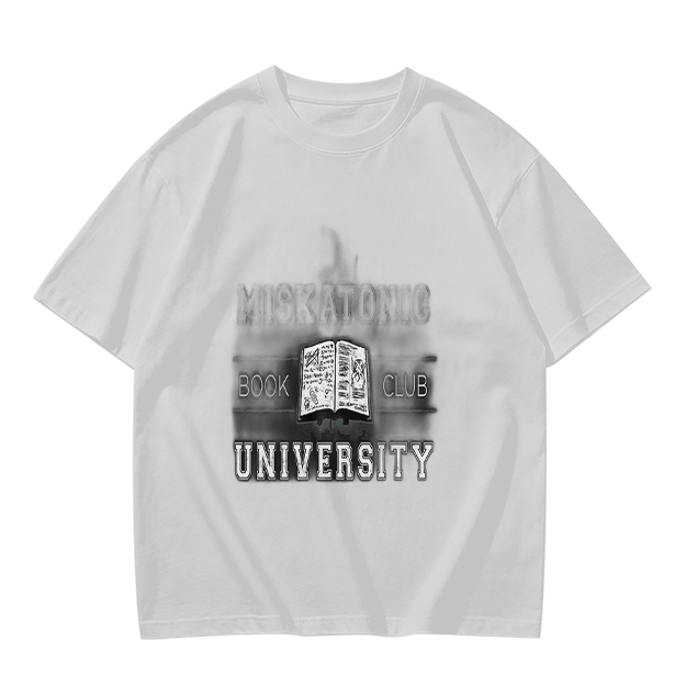 Miskatonic University Book Club Graphic Olive T-Shirt