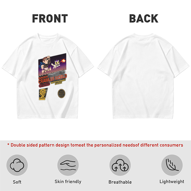 Dungeon Crawler World Retro Pixel Game Graphic T-Shirt