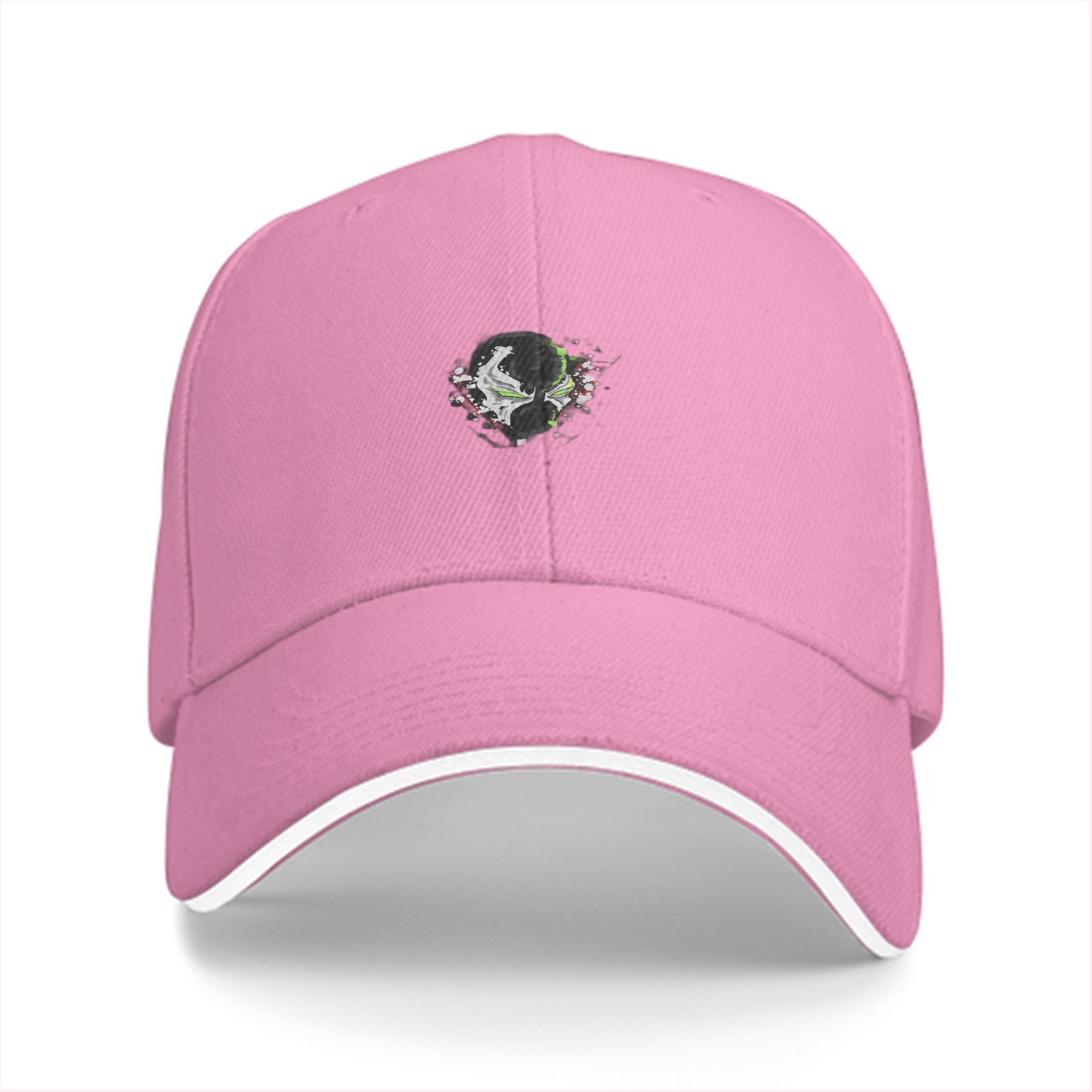 Black Baseball Cap With Abstract Splatter Art Graphic