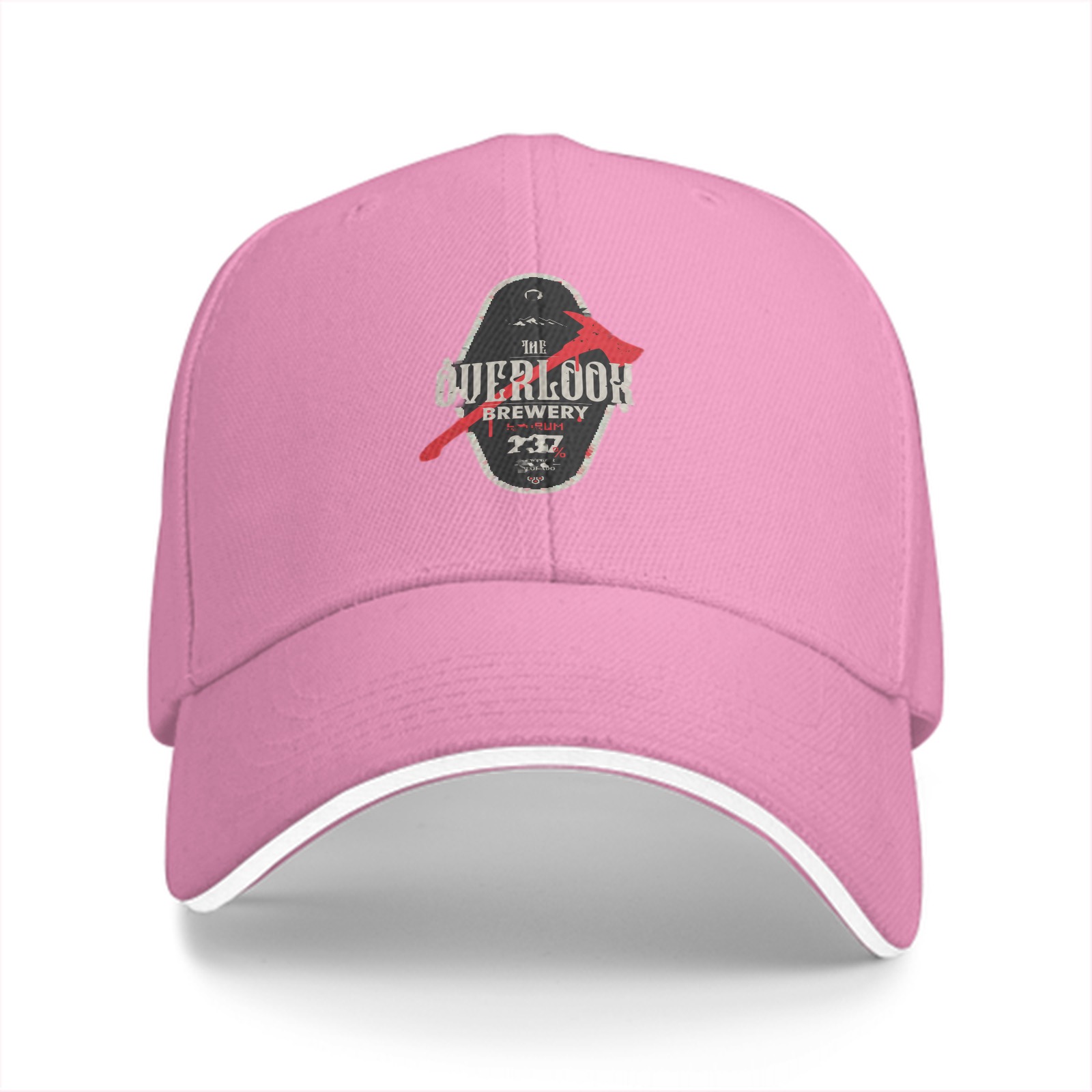 Black baseball cap with The Overlook Brewery axe graphic
