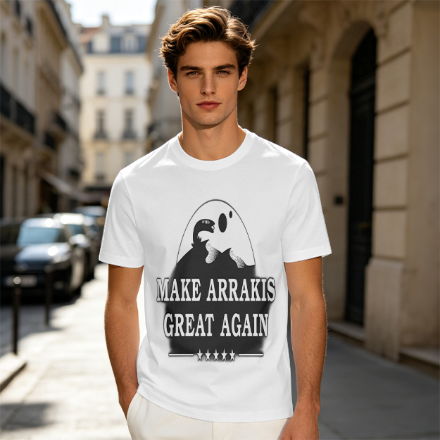 Make Arrakis Great Again Dune Themed Graphic T-Shirt
