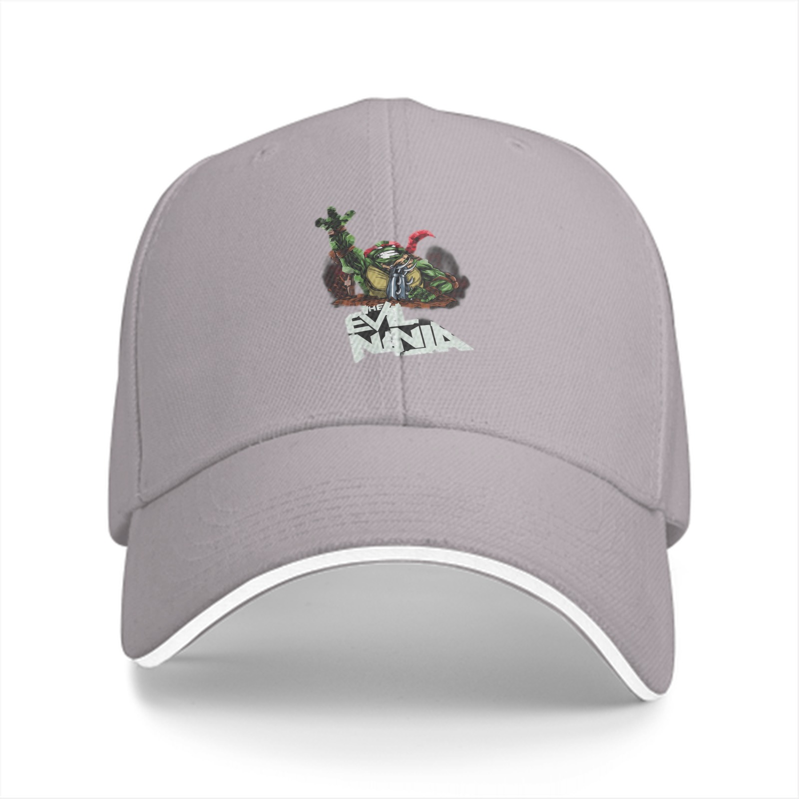 Black baseball cap with Evil Ninja turtle graphic print
