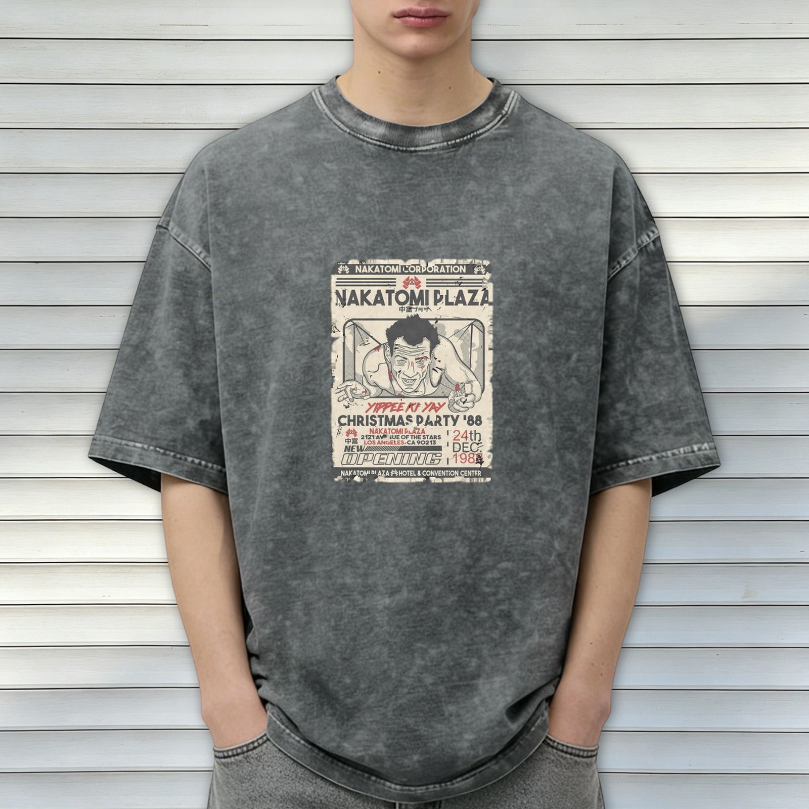 Nakatomi Plaza Christmas Party 88 Vintage Graphic T-Shirt