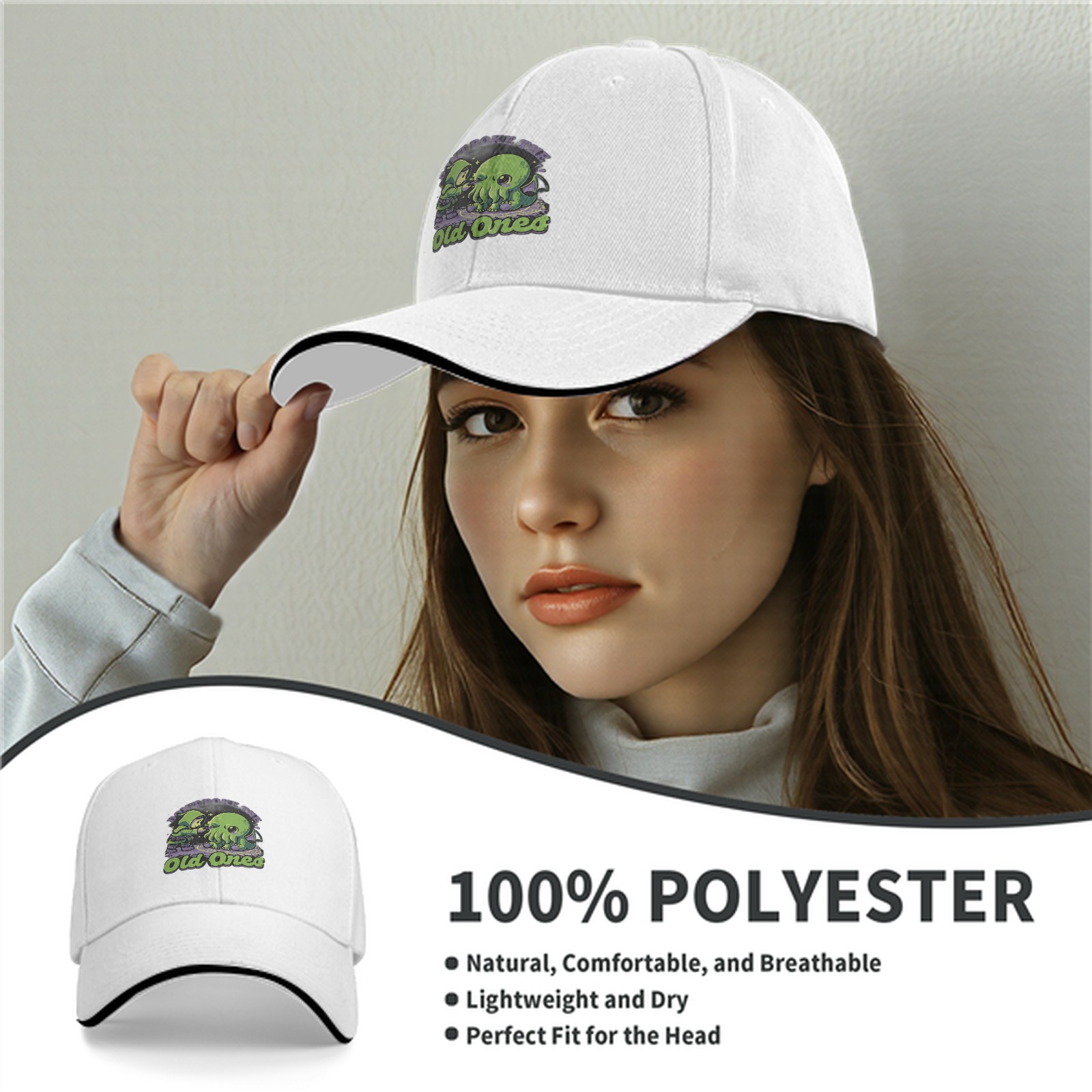 Don't Poke The Old Ones Cthulhu Graphic Baseball Cap