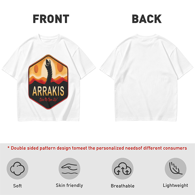 Arrakis Sandworm Desert Sunset Graphic T-Shirt Design