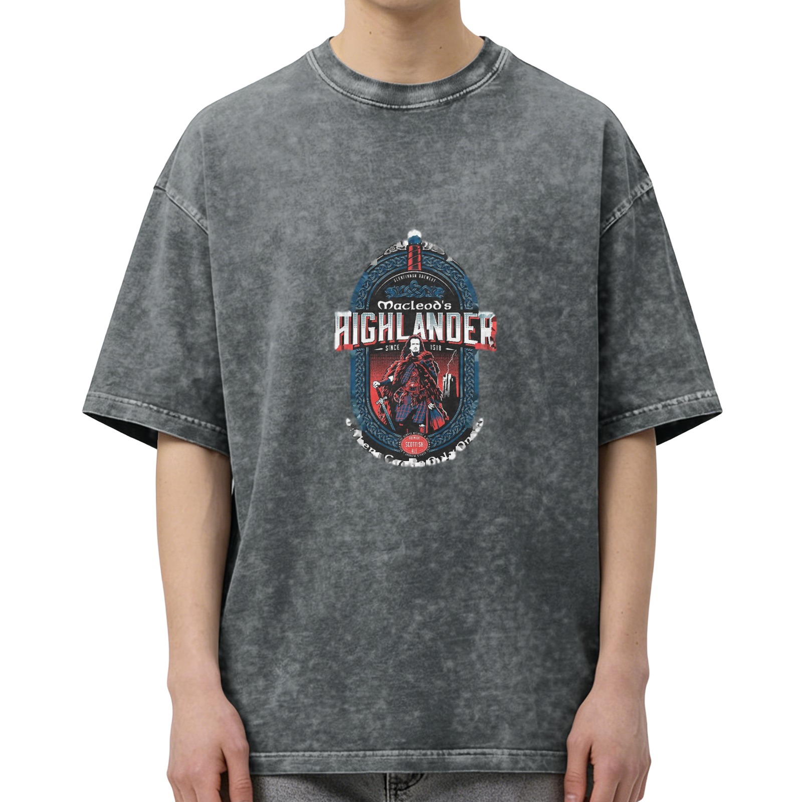 Macleod's Highlander Vintage Wash Graphic T-Shirt