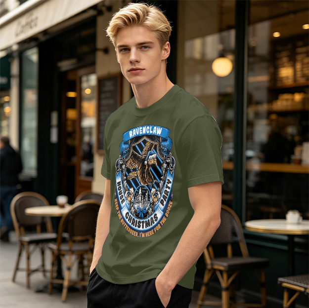 Ravenclaw House Christmas Party T-Shirt with Butterbeer Theme
