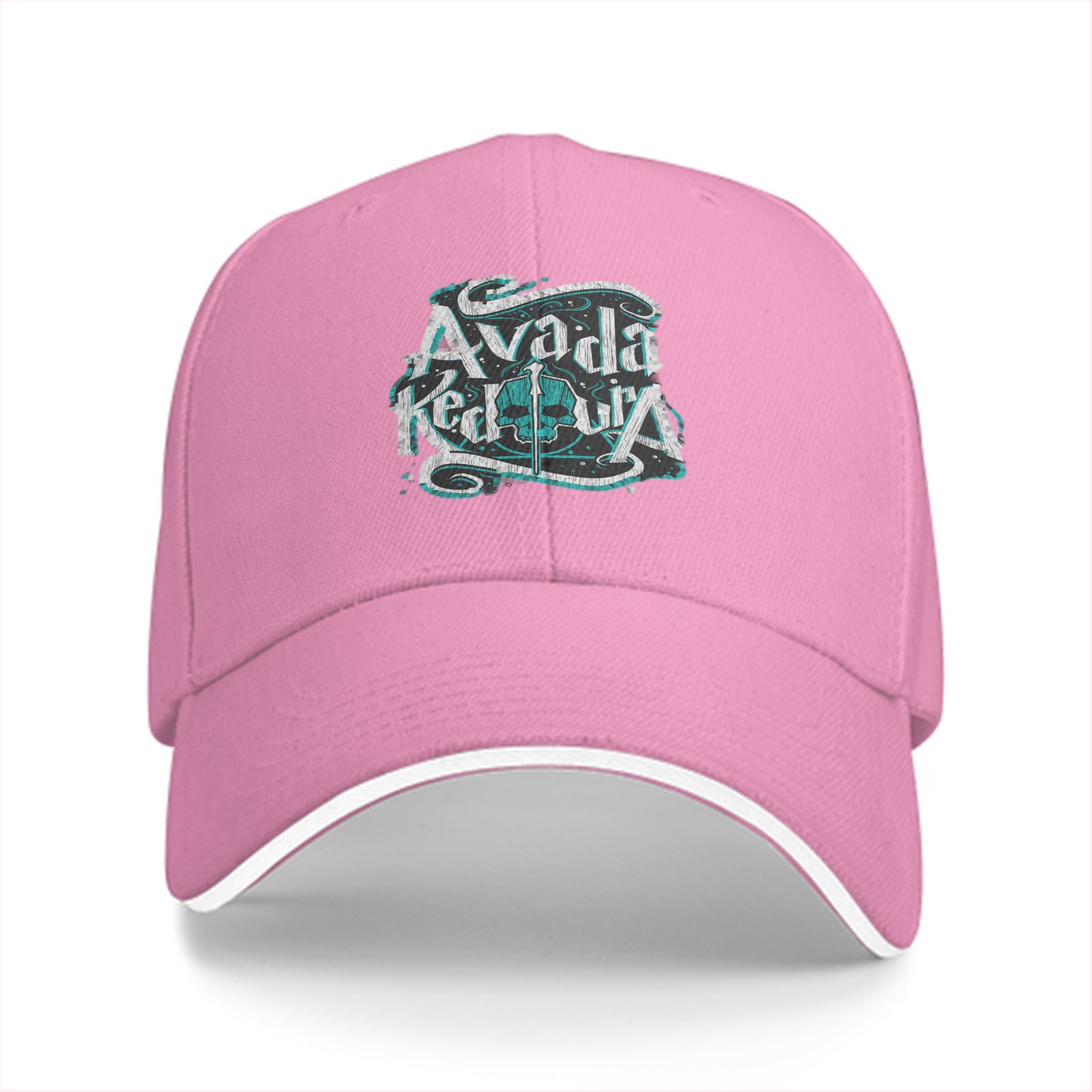 Black baseball cap with Avada Kedavra spell graphic