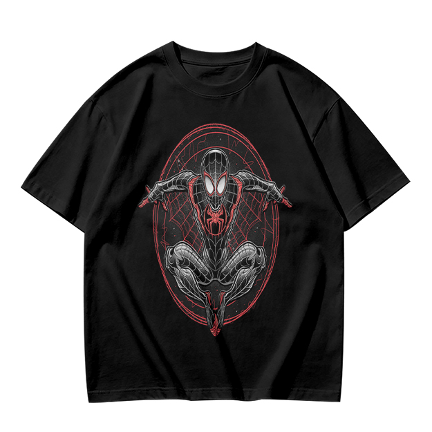 Olive T-Shirt With Spider-Man Miles Morales Graphic Print