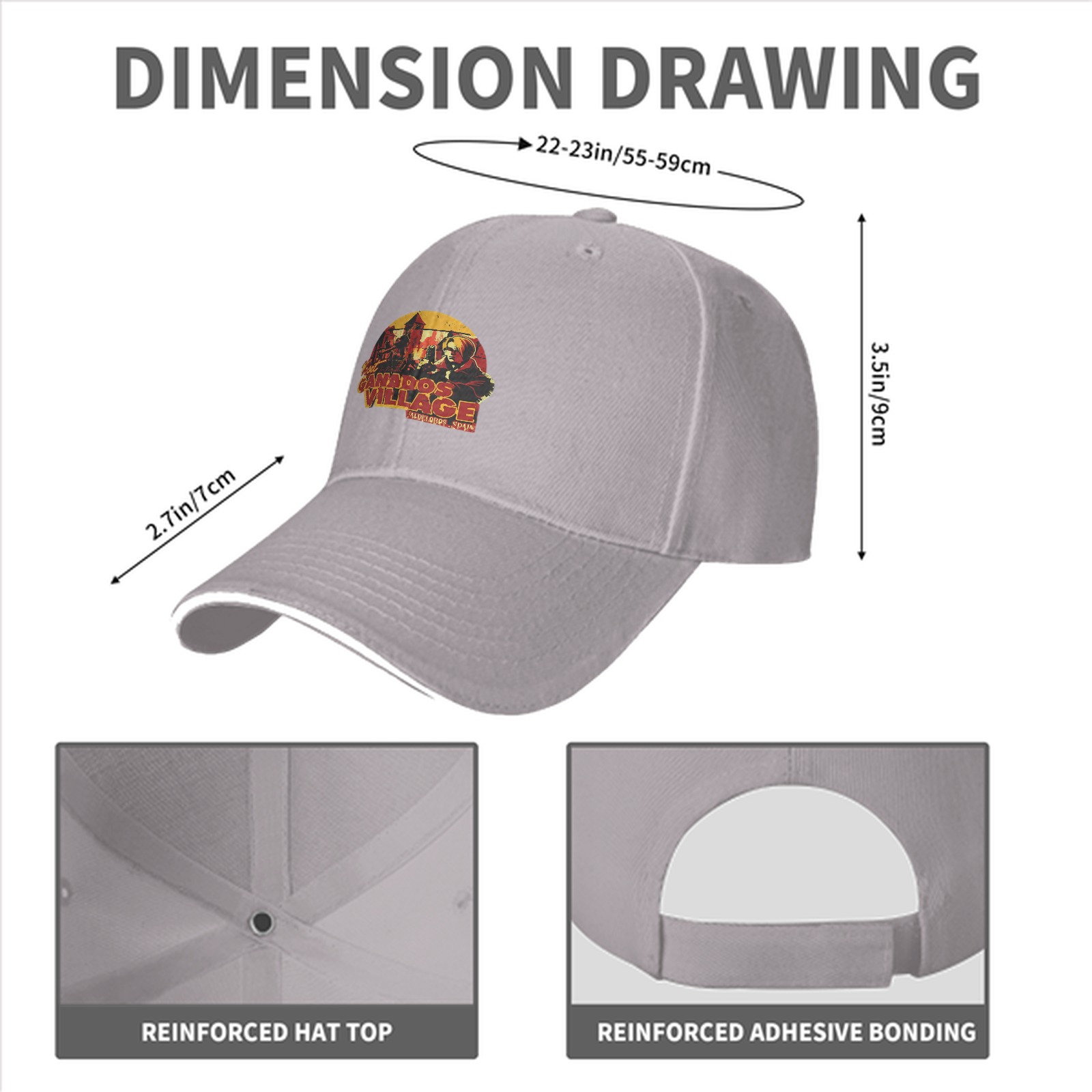 Visit Ganados Village Black Baseball Cap