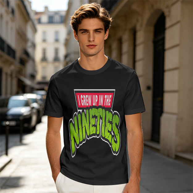 I Grew Up In The Nineties Retro Graphic T-Shirt
