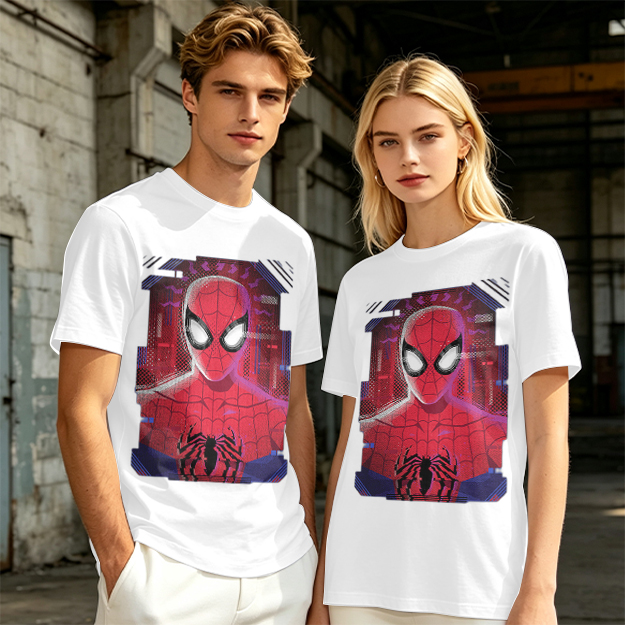 Olive Green Spider-Man Graphic Short Sleeve T-Shirt
