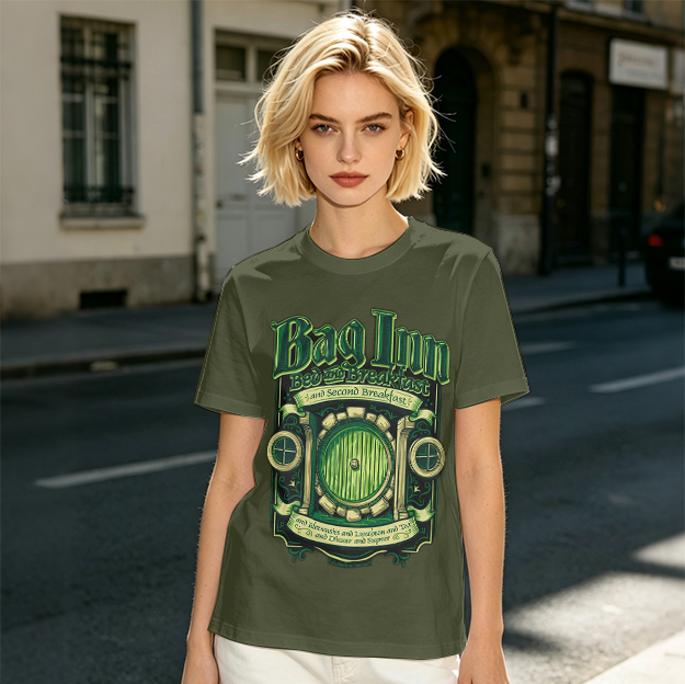 Bag Inn Bed and Breakfast Second Breakfast Themed T-Shirt