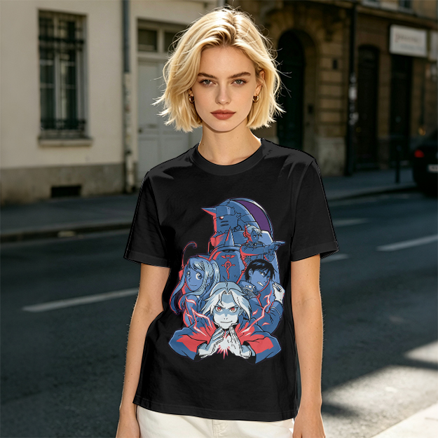 Fullmetal Alchemist Character Group Graphic T-Shirt