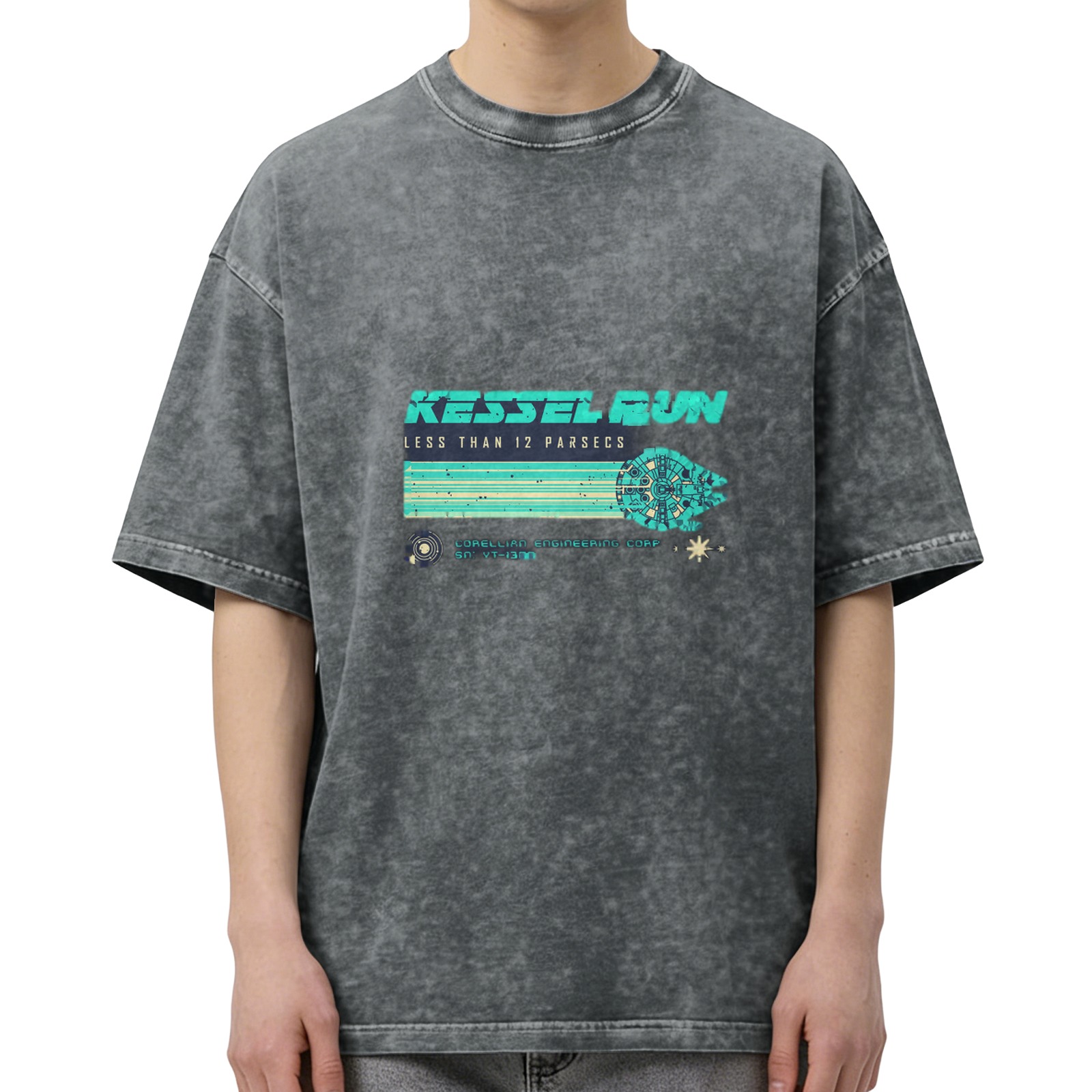 Star Wars Kessel Run Vintage Wash Graphic T-Shirt