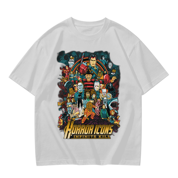Horror Icons Group Graphic T-Shirt