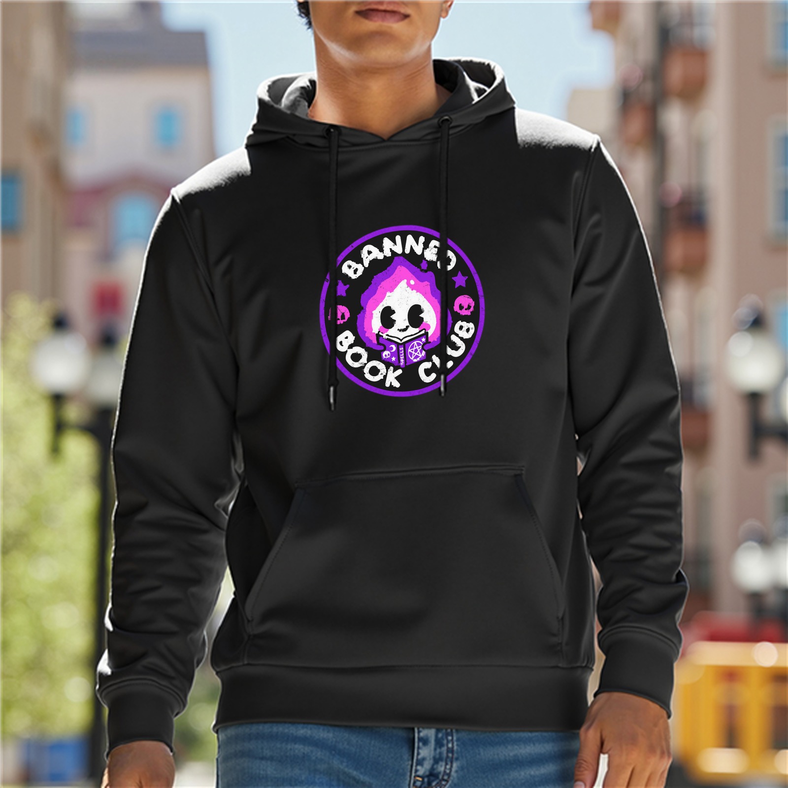 Banned Book Club Graphic Black Hoodie