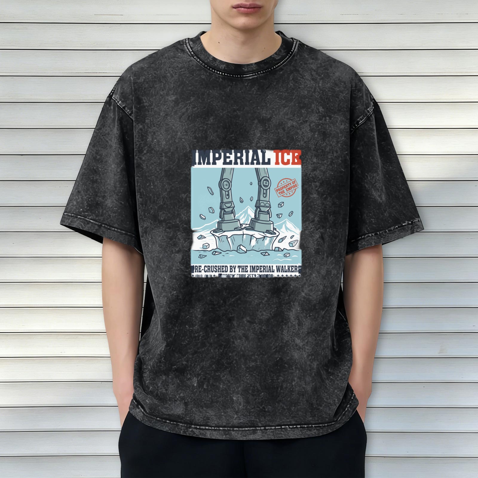 Imperial Ice AT-AT Walker Crushed Ice Graphic Oversized T-Shirt