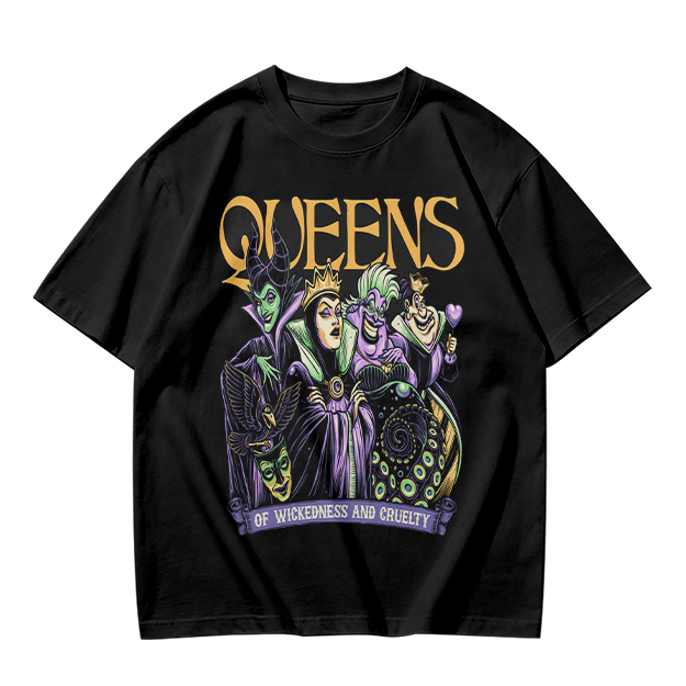 Queens of Wickedness and Cruelty Disney Villains Graphic T-Shirt