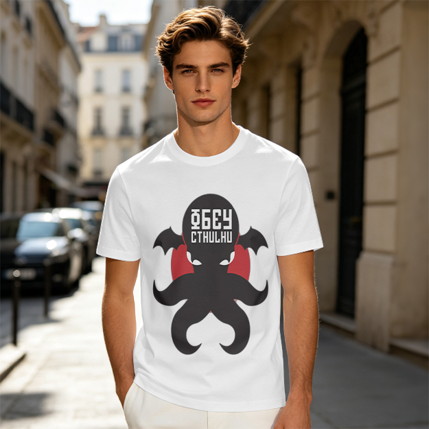 Obey Cthulhu Graphic Olive T-Shirt