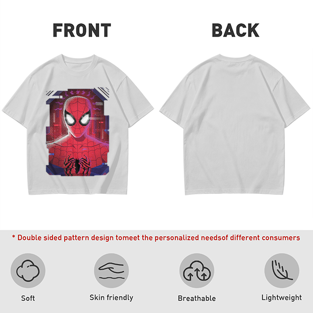 Olive Green Spider-Man Graphic Short Sleeve T-Shirt