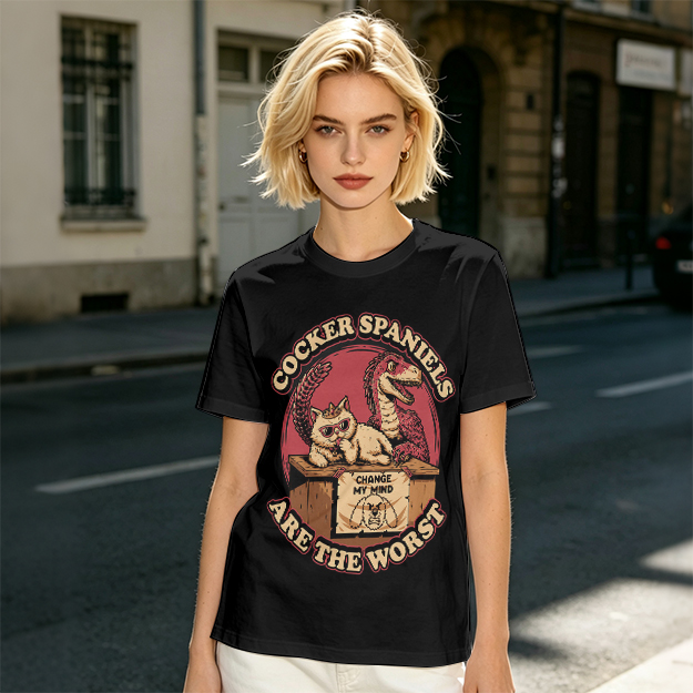 Cocker Spaniels Are The Worst Funny Graphic T-Shirt
