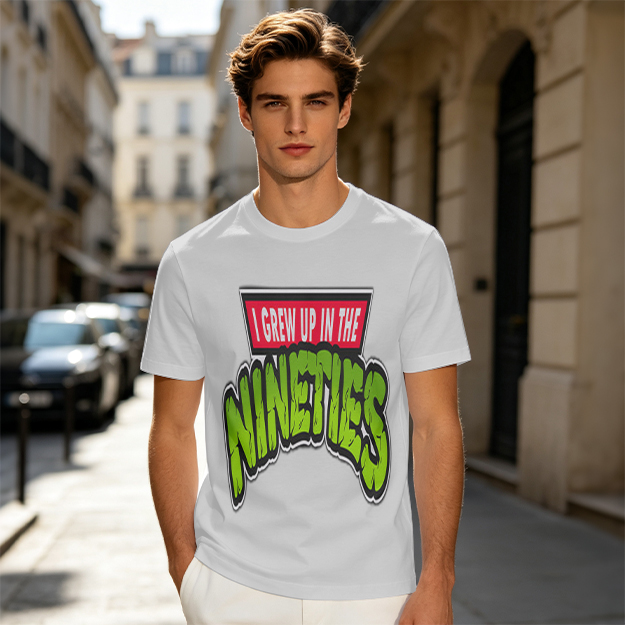 I Grew Up In The Nineties Retro Graphic T-Shirt